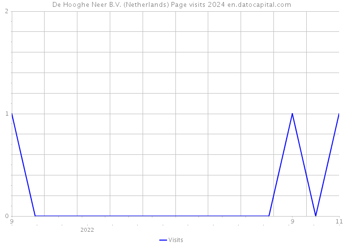 De Hooghe Neer B.V. (Netherlands) Page visits 2024 