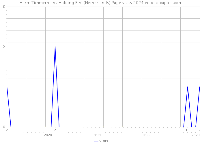 Harm Timmermans Holding B.V. (Netherlands) Page visits 2024 