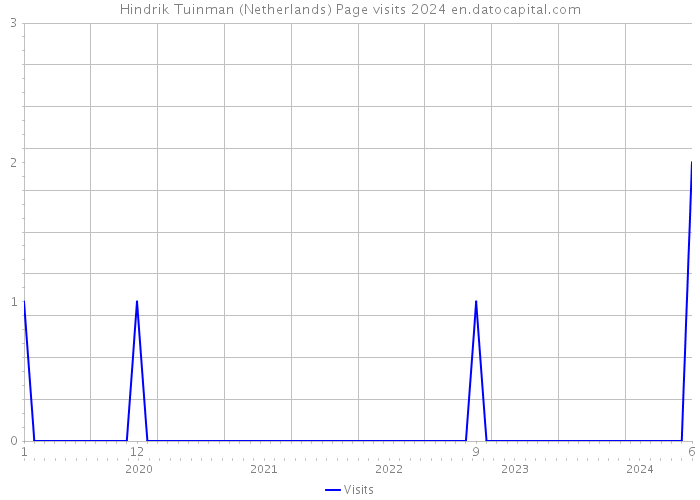 Hindrik Tuinman (Netherlands) Page visits 2024 