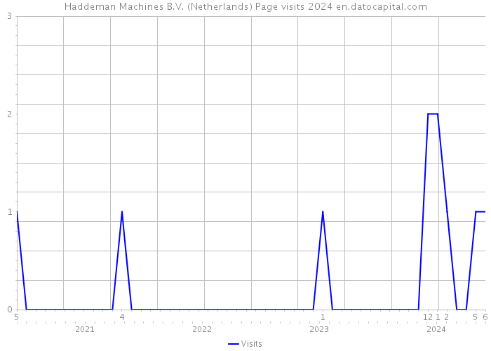 Haddeman Machines B.V. (Netherlands) Page visits 2024 