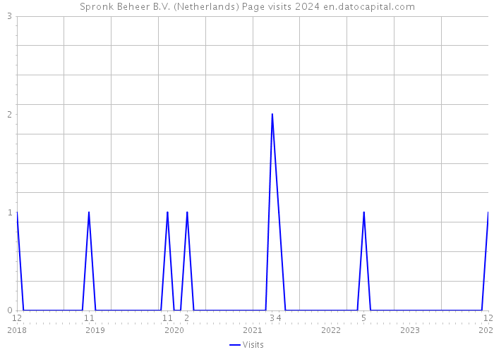 Spronk Beheer B.V. (Netherlands) Page visits 2024 
