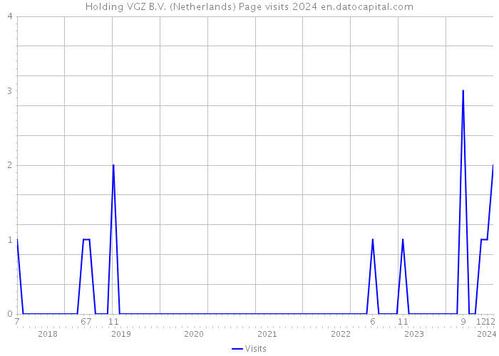 Holding VGZ B.V. (Netherlands) Page visits 2024 