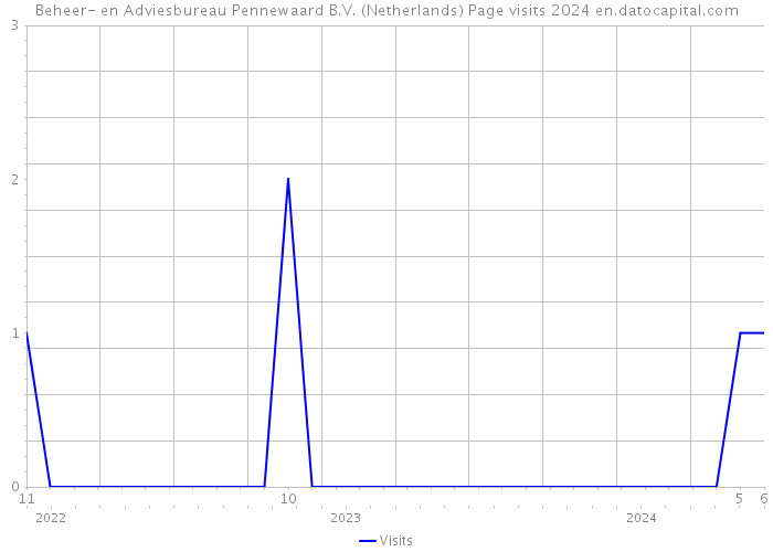 Beheer- en Adviesbureau Pennewaard B.V. (Netherlands) Page visits 2024 