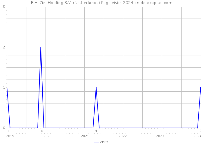 F.H. Ziel Holding B.V. (Netherlands) Page visits 2024 