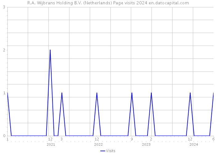 R.A. Wijbrans Holding B.V. (Netherlands) Page visits 2024 