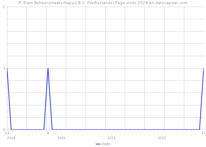 P. Stam Beheersmaatschappij B.V. (Netherlands) Page visits 2024 