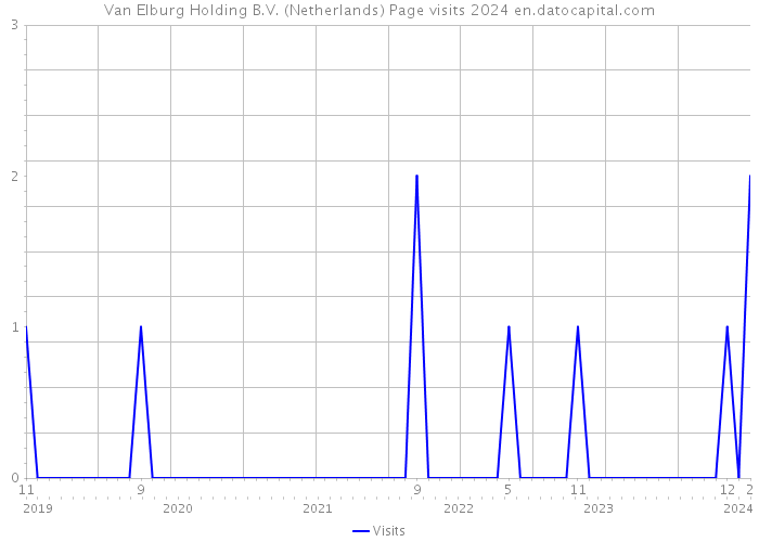 Van Elburg Holding B.V. (Netherlands) Page visits 2024 