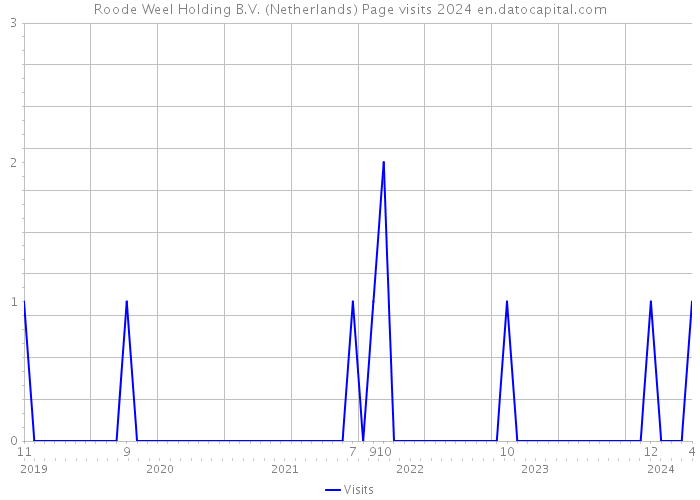 Roode Weel Holding B.V. (Netherlands) Page visits 2024 