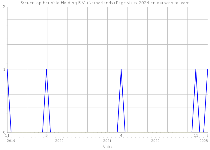 Breuer-op het Veld Holding B.V. (Netherlands) Page visits 2024 