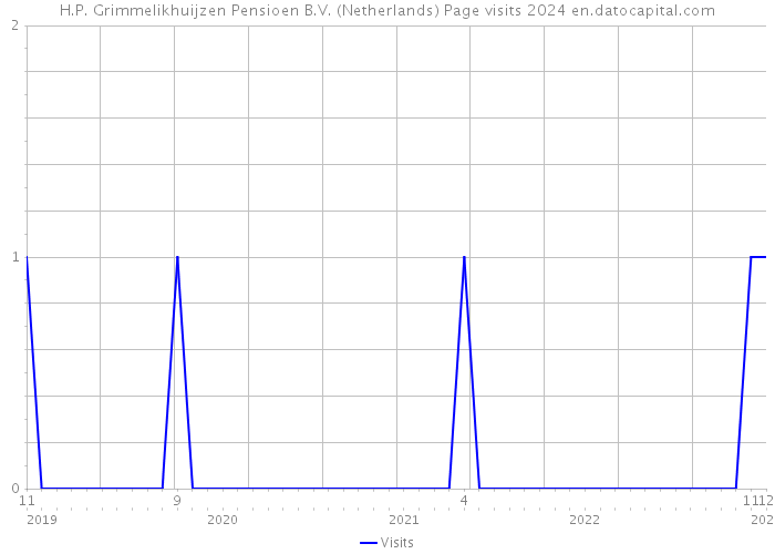 H.P. Grimmelikhuijzen Pensioen B.V. (Netherlands) Page visits 2024 