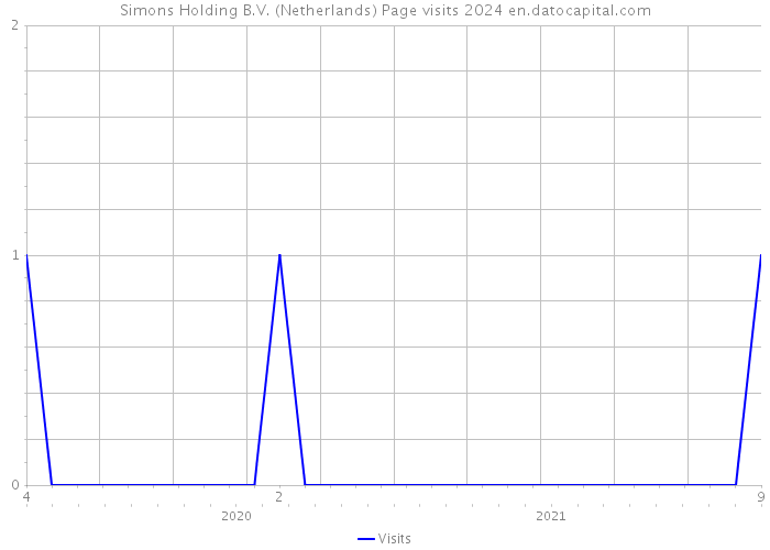 Simons Holding B.V. (Netherlands) Page visits 2024 
