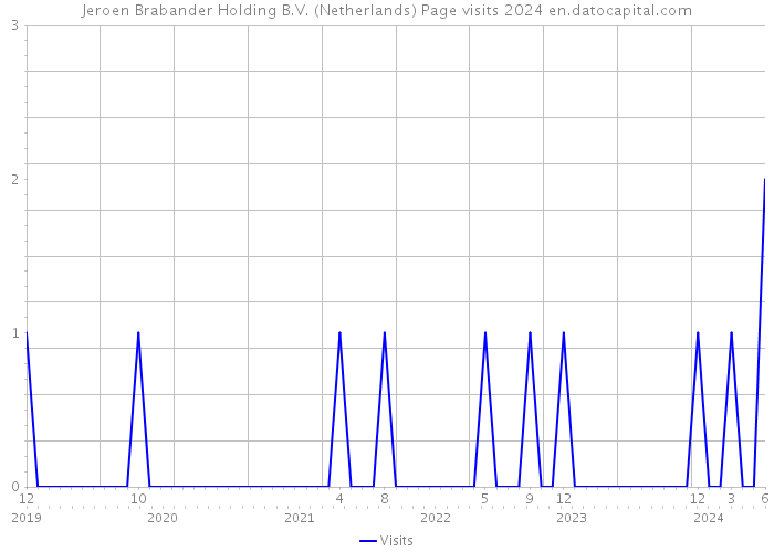 Jeroen Brabander Holding B.V. (Netherlands) Page visits 2024 