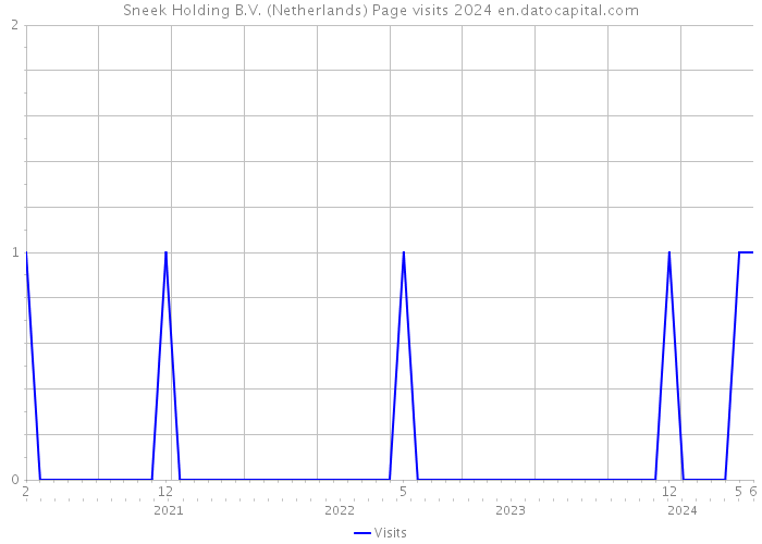 Sneek Holding B.V. (Netherlands) Page visits 2024 