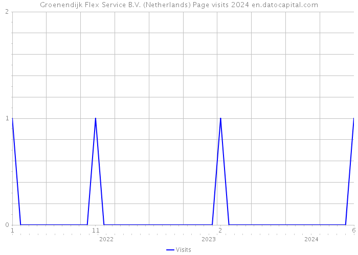 Groenendijk Flex Service B.V. (Netherlands) Page visits 2024 