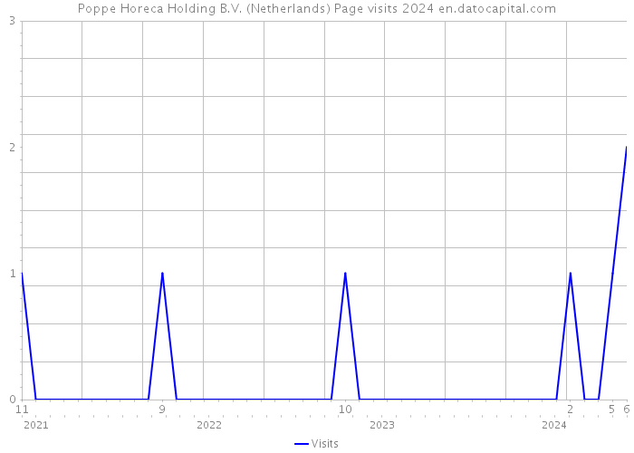 Poppe Horeca Holding B.V. (Netherlands) Page visits 2024 