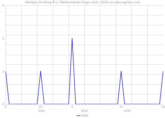 Heintjes Holding B.V. (Netherlands) Page visits 2024 