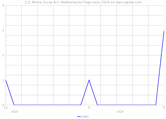 Z.O. Media Groep B.V. (Netherlands) Page visits 2024 