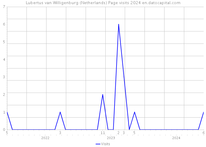 Lubertus van Willigenburg (Netherlands) Page visits 2024 