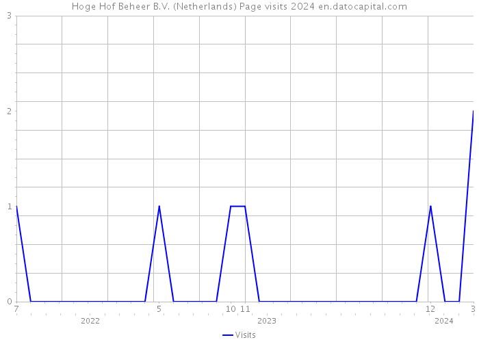 Hoge Hof Beheer B.V. (Netherlands) Page visits 2024 