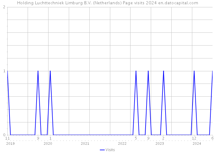 Holding Luchttechniek Limburg B.V. (Netherlands) Page visits 2024 