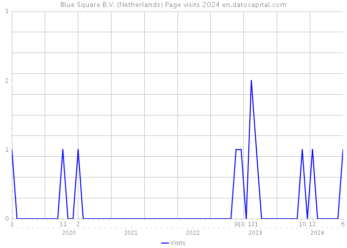 Blue Square B.V. (Netherlands) Page visits 2024 