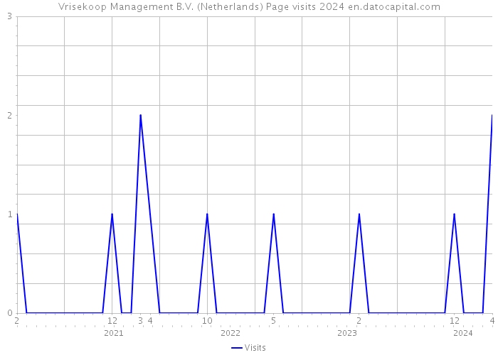 Vrisekoop Management B.V. (Netherlands) Page visits 2024 