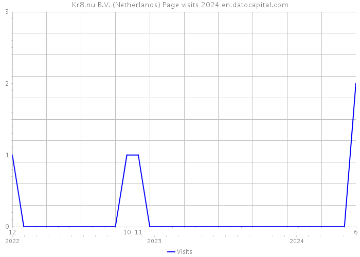 Kr8.nu B.V. (Netherlands) Page visits 2024 