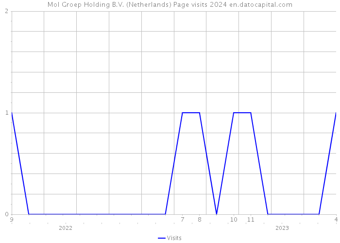 Mol Groep Holding B.V. (Netherlands) Page visits 2024 