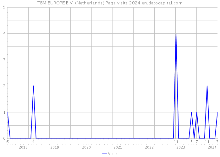 TBM EUROPE B.V. (Netherlands) Page visits 2024 