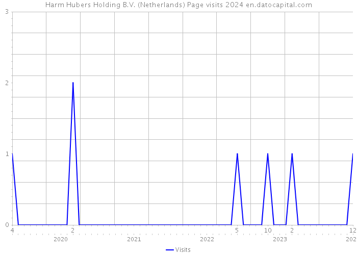 Harm Hubers Holding B.V. (Netherlands) Page visits 2024 