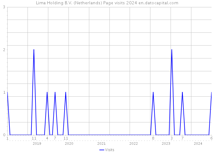 Lima Holding B.V. (Netherlands) Page visits 2024 