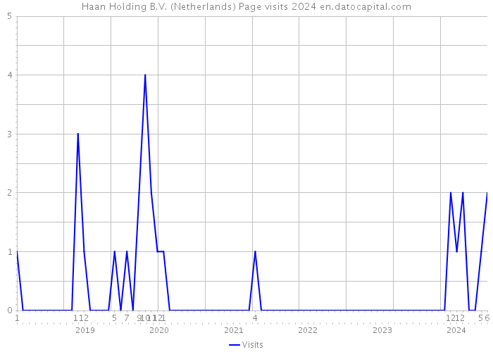 Haan Holding B.V. (Netherlands) Page visits 2024 