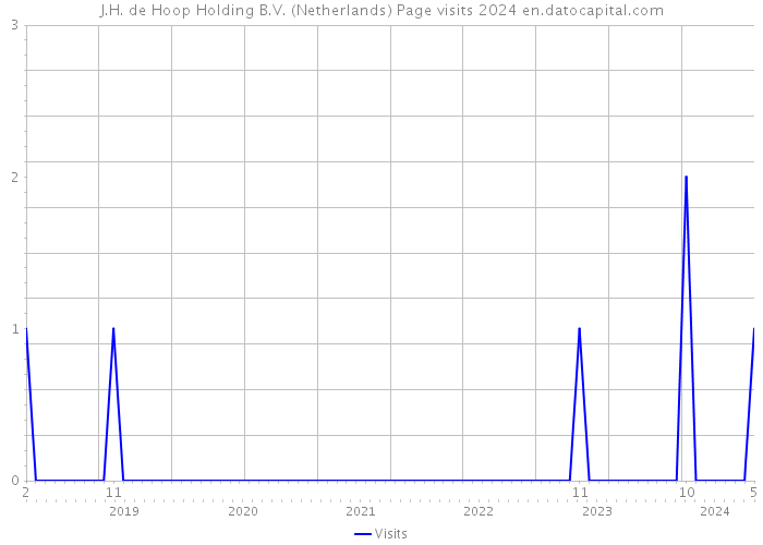 J.H. de Hoop Holding B.V. (Netherlands) Page visits 2024 