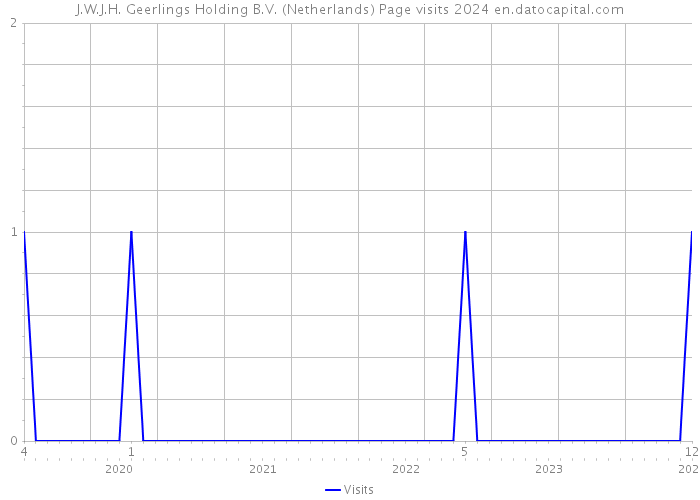 J.W.J.H. Geerlings Holding B.V. (Netherlands) Page visits 2024 