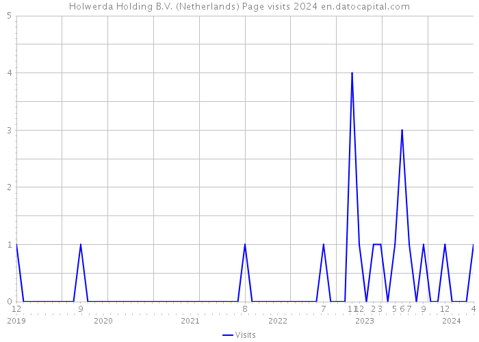 Holwerda Holding B.V. (Netherlands) Page visits 2024 