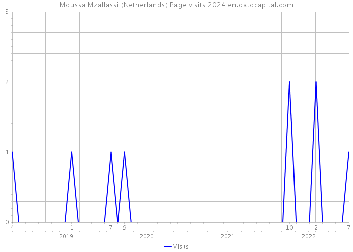 Moussa Mzallassi (Netherlands) Page visits 2024 