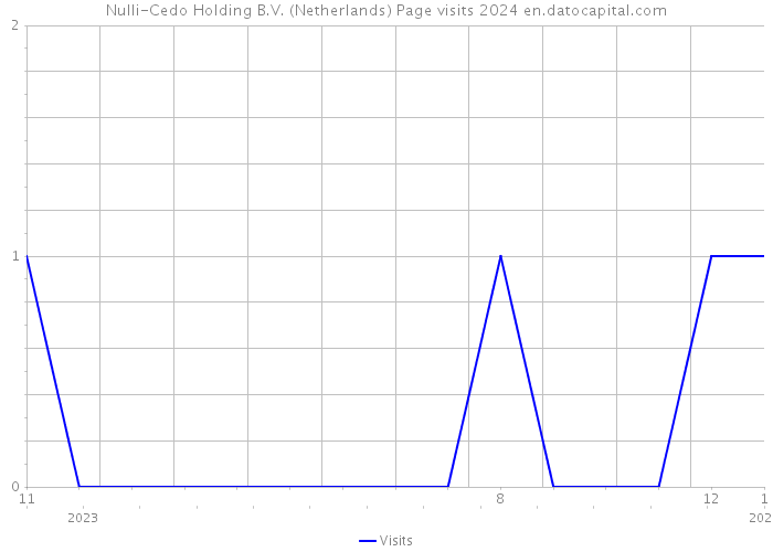 Nulli-Cedo Holding B.V. (Netherlands) Page visits 2024 