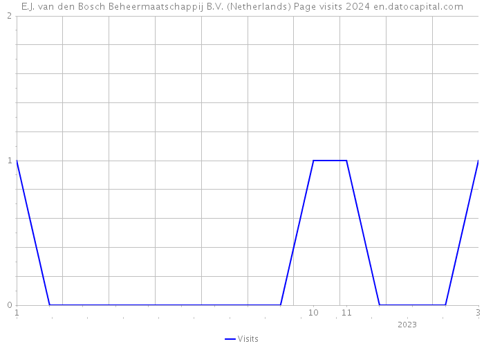 E.J. van den Bosch Beheermaatschappij B.V. (Netherlands) Page visits 2024 