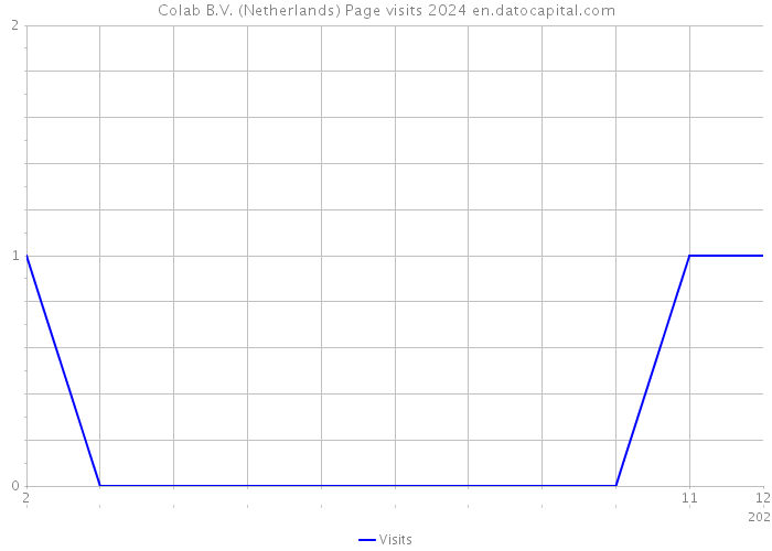 Colab B.V. (Netherlands) Page visits 2024 