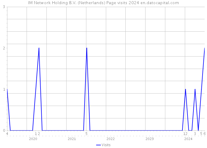 IM Network Holding B.V. (Netherlands) Page visits 2024 