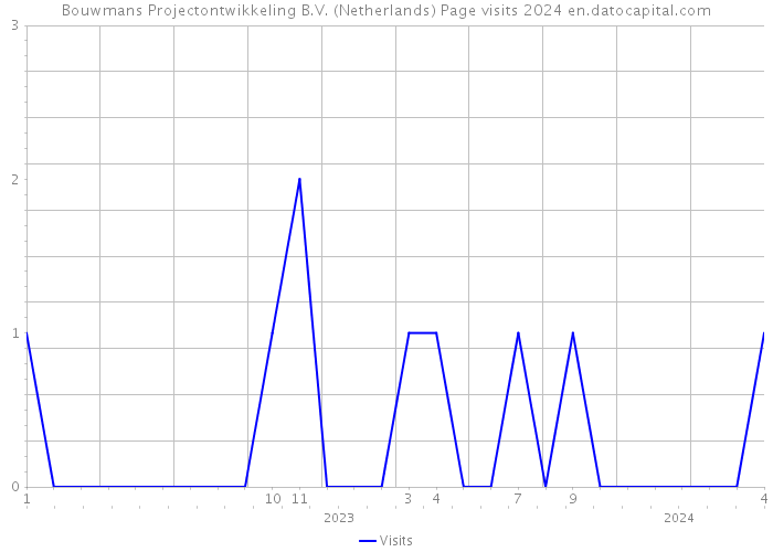 Bouwmans Projectontwikkeling B.V. (Netherlands) Page visits 2024 