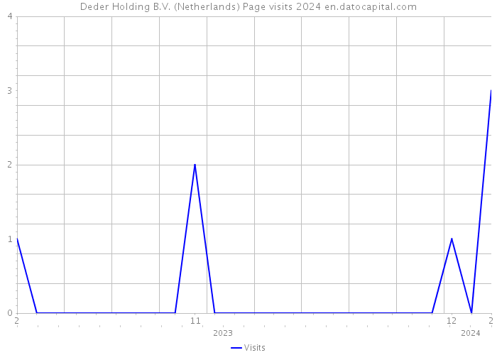 Deder Holding B.V. (Netherlands) Page visits 2024 