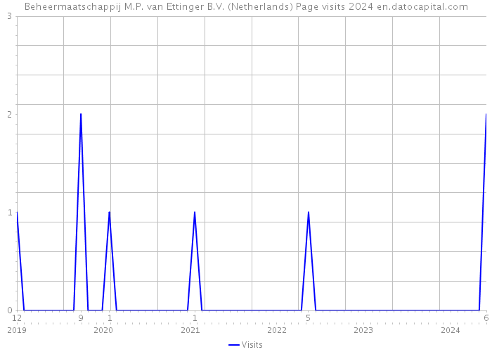Beheermaatschappij M.P. van Ettinger B.V. (Netherlands) Page visits 2024 