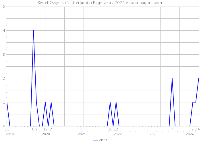 Sedef Özçelik (Netherlands) Page visits 2024 