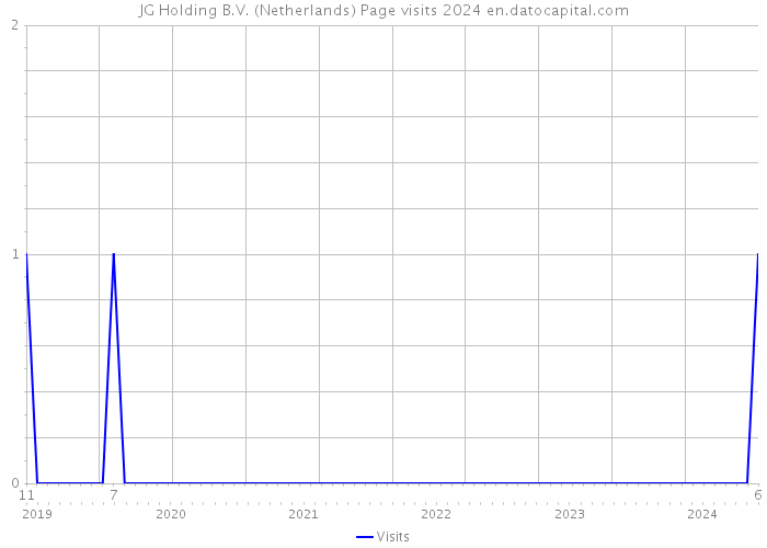 JG Holding B.V. (Netherlands) Page visits 2024 