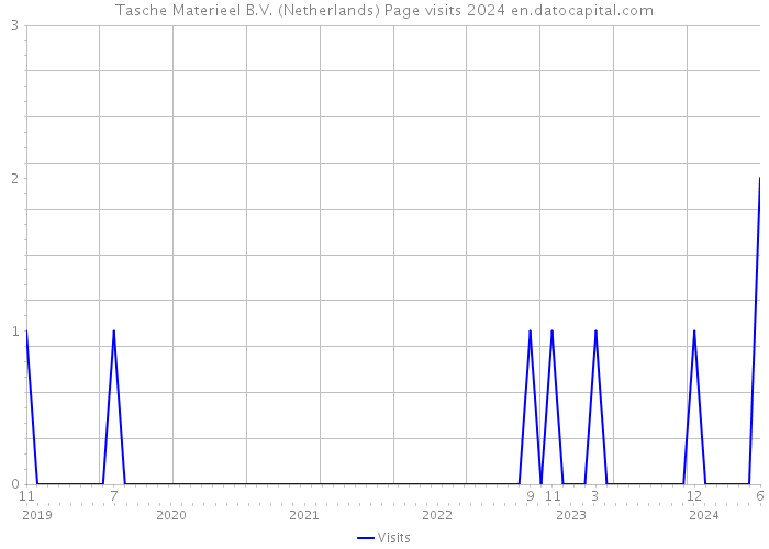 Tasche Materieel B.V. (Netherlands) Page visits 2024 