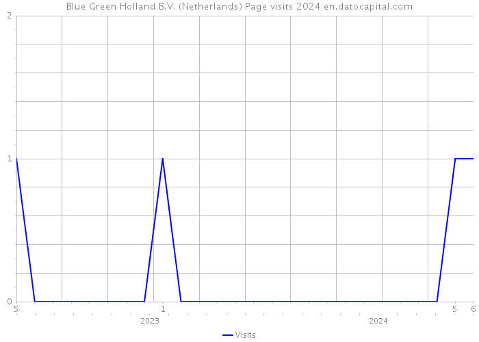 Blue Green Holland B.V. (Netherlands) Page visits 2024 