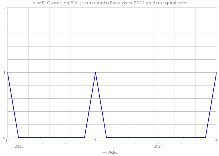 A.W.P. Oosterling B.V. (Netherlands) Page visits 2024 