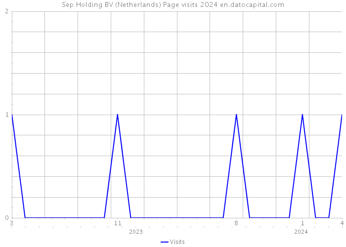 Sep Holding BV (Netherlands) Page visits 2024 