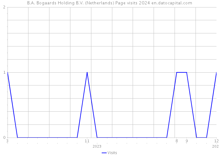 B.A. Bogaards Holding B.V. (Netherlands) Page visits 2024 